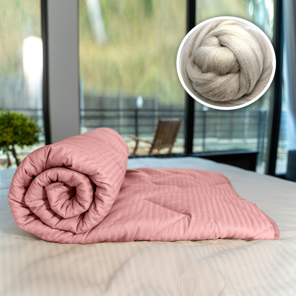 Pilotă matlasată lână Damasc 100% Natural – iarnă (Pudra) Pilotă matlasată lână Damasc 100% Natural – iarnă (Pudra)