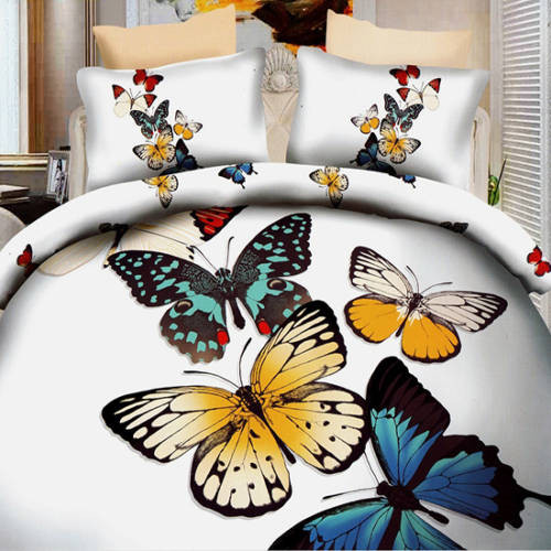 Lenjerie de pat digital print 3D (BUTTERFLYES) BUTTERFLYES