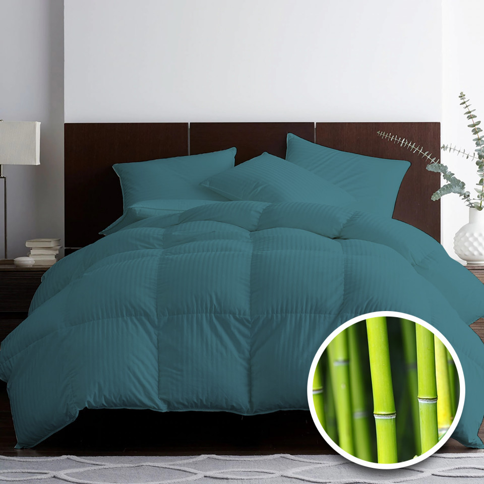 PILOTĂ MATLASATĂ BAMBUS – DE IARNĂ – TURCOAZ 180cm x 210cm 180cm