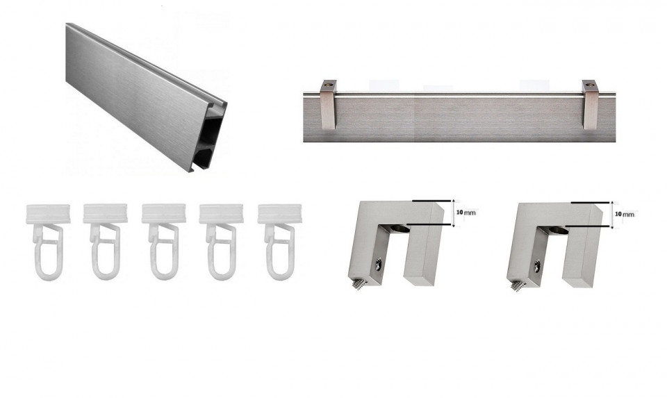 Poze Galerie SIMPLA SQUARE LINE prindere tavan - SQUARE - G-TECH crom mat casadecologistics.ro
