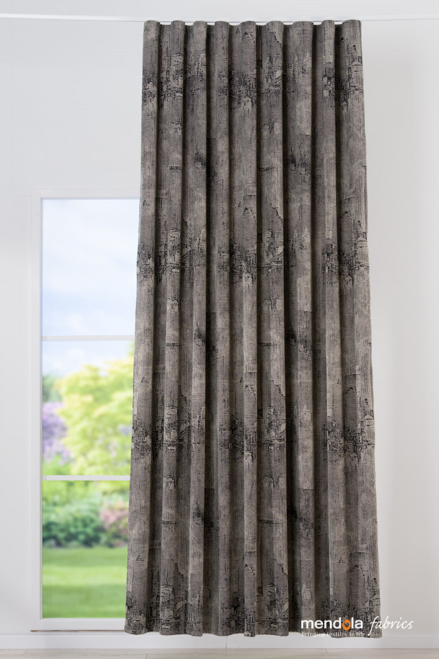Poze DRAPERIE CU REJANSA MENDOLA COBALT NEGRU-GRI 02 casadecologistics.ro