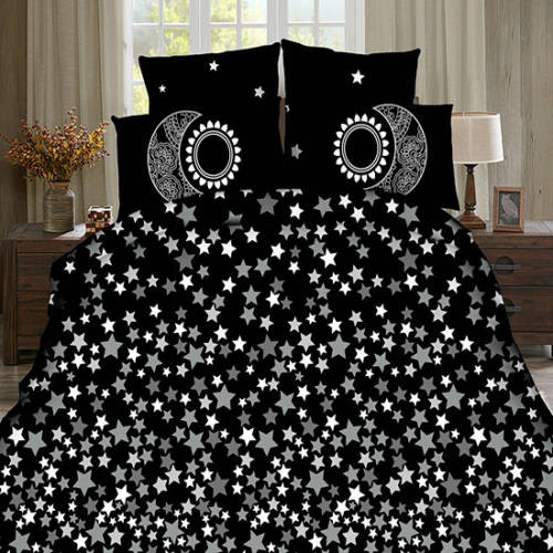 Lenjerie de pat digital print 3D (STARS) casadecologistics.ro pret redus imagine 2022