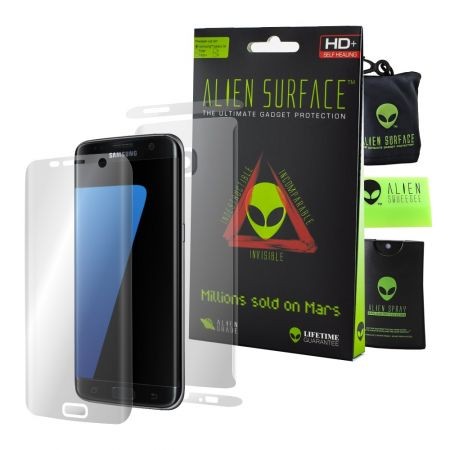 Folie Alien Surface HD, Samsung GALAXY S7 Edge, protectie ecran, spate, laterale + Alien Fiber Cadou Alien Surface imagine noua 2022