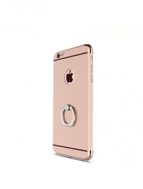 Husa Apple iPhone 6/6S , Elegance Luxury 3in1 Ring Rose-Gold