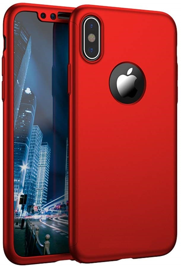 Husa Apple iPhone XS, FullBody Elegance Luxury Rosu, acoperire completa 360 grade cu folie de sticla gratis maggsm.ro imagine noua 2022