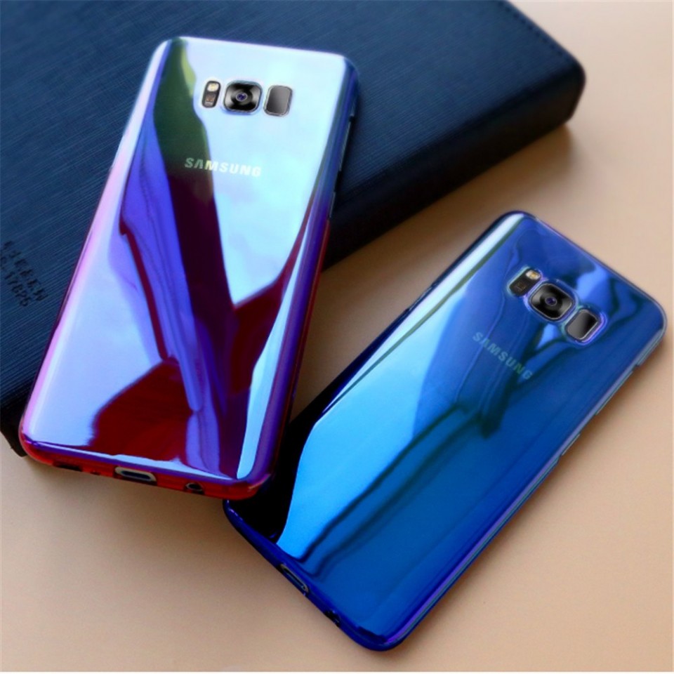 Husa Samsung Galaxy S8 , Gradient Color Cameleon Albastru-Galben maggsm.ro imagine noua 2022