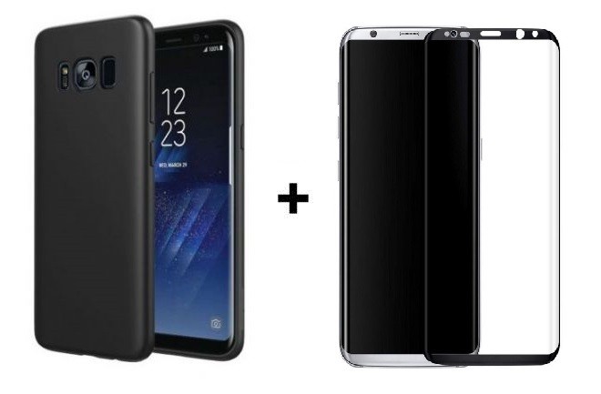 Pachet husa Elegance Luxury Slim Antisoc Black pentru Samsung Galaxy S8 cu folie de sticla Black gratis ! maggsm.ro imagine noua 2022