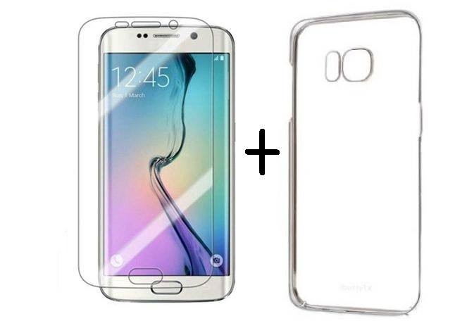 Pachet husa Elegance Luxury slim din plastic tare pentru Samsung Galaxy S6 Edge cu folie de protectie gratis maggsm.ro imagine noua 2022