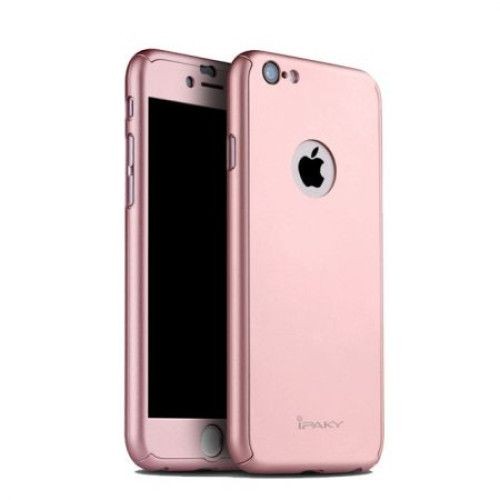 Husa Apple iPhone 6/6S, FullBody iPaky Rose-Gold , acoperire completa 360 grade cu folie de sticla gratis iPaky imagine noua 2022