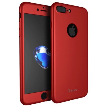 Husa Apple iPhone 8 Plus, FullBody Elegance Luxury iPaky Rosu, acoperire completa 360 grade cu folie de sticla gratis maggsm.ro imagine noua 2022