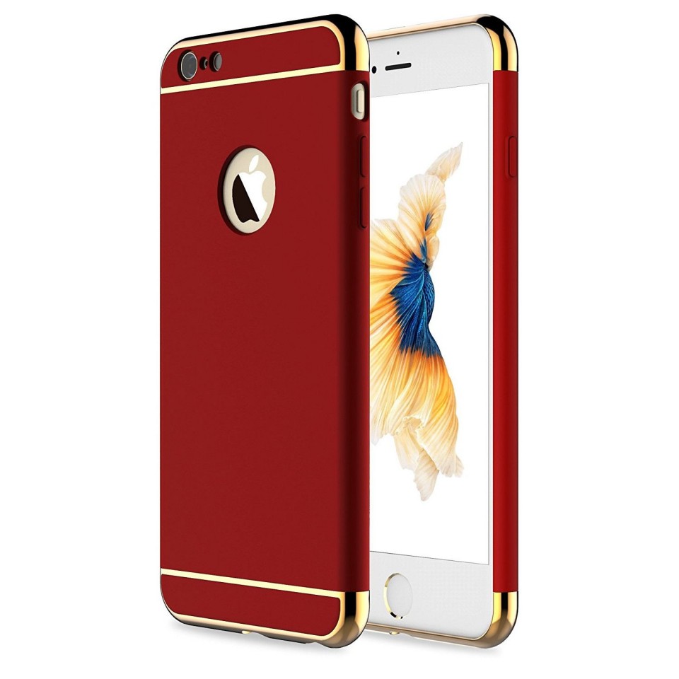 Husa Apple iPhone SE2, Elegance Luxury 3in1 Rosu maggsm.ro imagine noua 2022