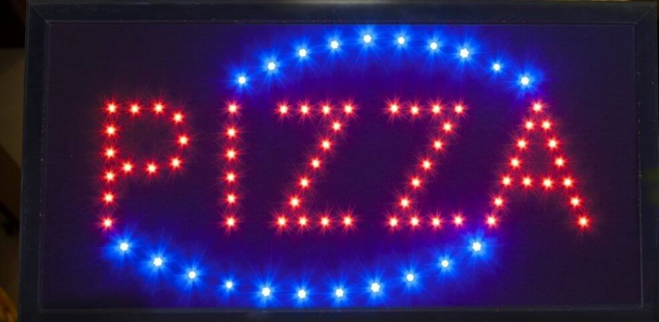 Reclama Text LED – Pizza/ animatie luminoasa dinamica NOU maggsm.ro imagine noua 2022