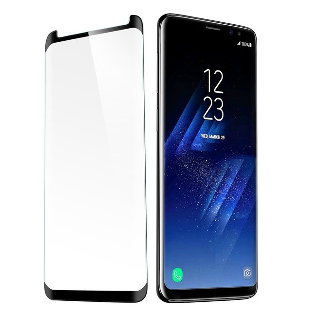 Folie de sticla Samsung Galaxy S9 Plus, Negru Case Friendly maggsm.ro imagine noua 2022