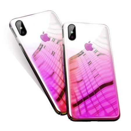 Husa Apple iPhone X, Gradient Color Cameleon Roz / Pink maggsm.ro imagine noua 2022