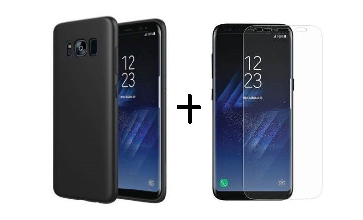 Pachet husa Elegance Luxury Slim Antisoc Black pentru Samsung Galaxy S8 Plus cu folie de protectie gratis ! maggsm.ro imagine noua 2022