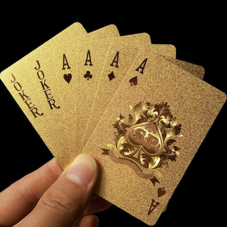 Carti de joc Aurii Casino Poker, aspect Euro € maggsm.ro imagine noua 2022