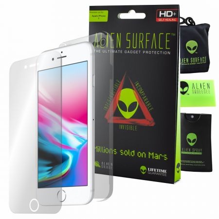 Folie Alien Surface HD, Apple iPhone 8, protectie ecran, spate, laterale + Alien Fiber Cadou Alien Surface imagine noua 2022