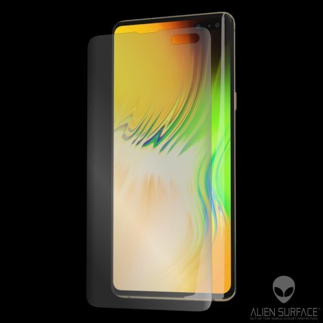 Folie Alien Surface HD, Samsung GALAXY S10 Plus, protectie ecran + Alien Fiber Cadou Alien Surface imagine noua 2022