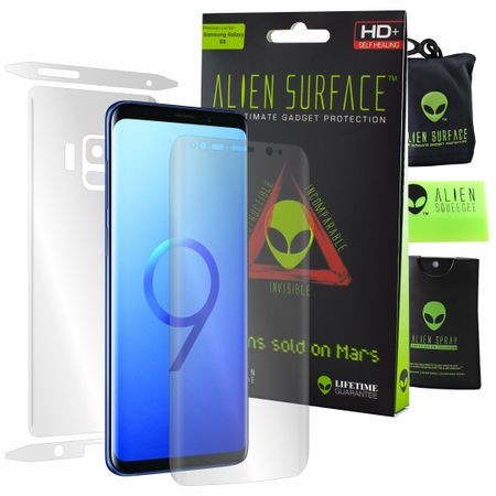 Folie Alien Surface HD, Samsung GALAXY S9, protectie ecran, spate, laterale + Alien Fiber Cadou Alien Surface imagine noua 2022