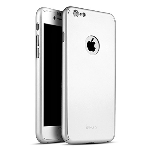 Husa Apple iPhone 6/6S, FullBody Elegance Luxury iPaky Silver , acoperire completa 360 grade cu folie de sticla gratis iPaky imagine noua 2022