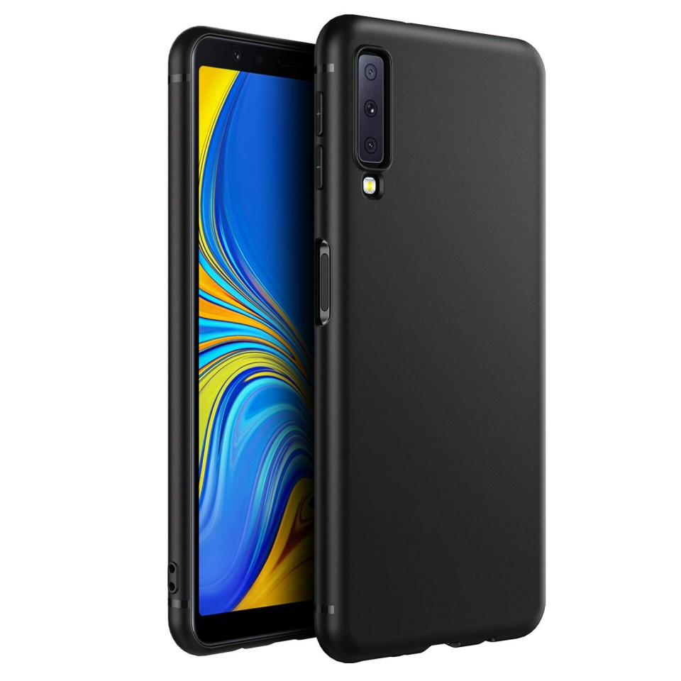 Husa pentru Samsung Galaxy A7 2018, Perfect Fit , Silicon TPU Negru maggsm.ro imagine noua 2022