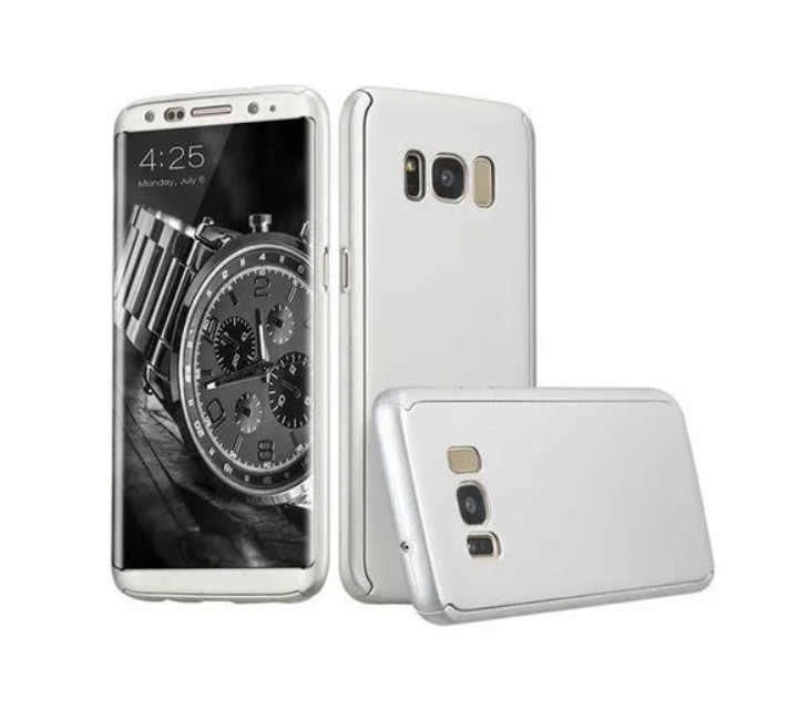 Husa Samsung Galaxy S8 Plus, FullBody Elegance Luxury Silver, acoperire completa 360 grade cu folie de protectie gratis maggsm.ro imagine noua 2022