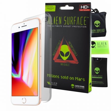 Folie Alien Surface HD, Apple iPhone 8 Plus, protectie spate, laterale + Alien Fiber cadou Alien Surface imagine noua 2022