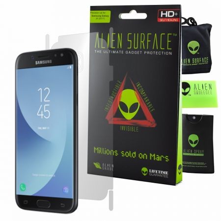 Folie Alien Surface HD, Samsung Galaxy J5 (2017), protectie spate, laterale + Alien Fiber cadou Alien Surface imagine noua 2022