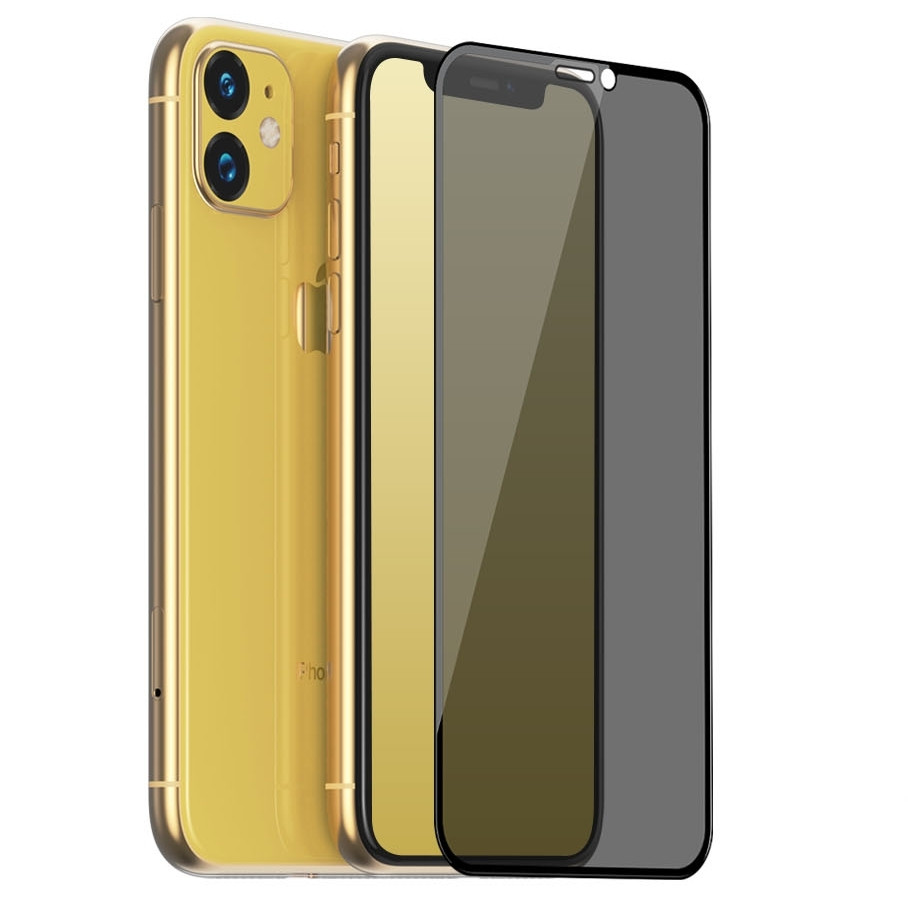 Folie de sticla 5D Apple iPhone 11, Privacy Glass Elegance Luxury, folie securizata duritate 9H maggsm.ro imagine noua 2022
