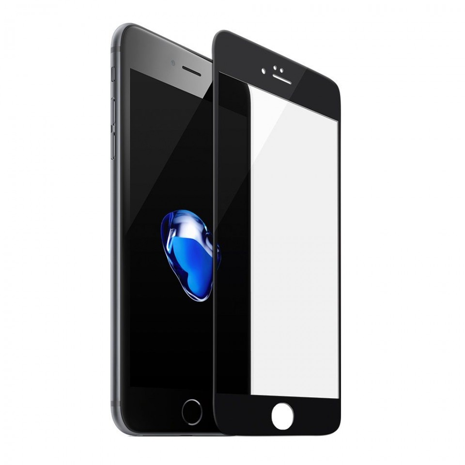 Folie de sticla Apple iPhone 6/6S, margini colorate Black maggsm.ro imagine noua 2022