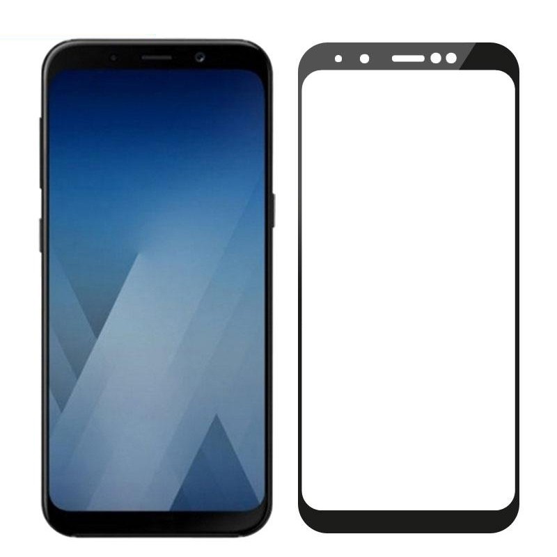 Folie de sticla Samsung Galaxy A7 2018, 10D FULL GLUE Negru maggsm.ro imagine noua 2022