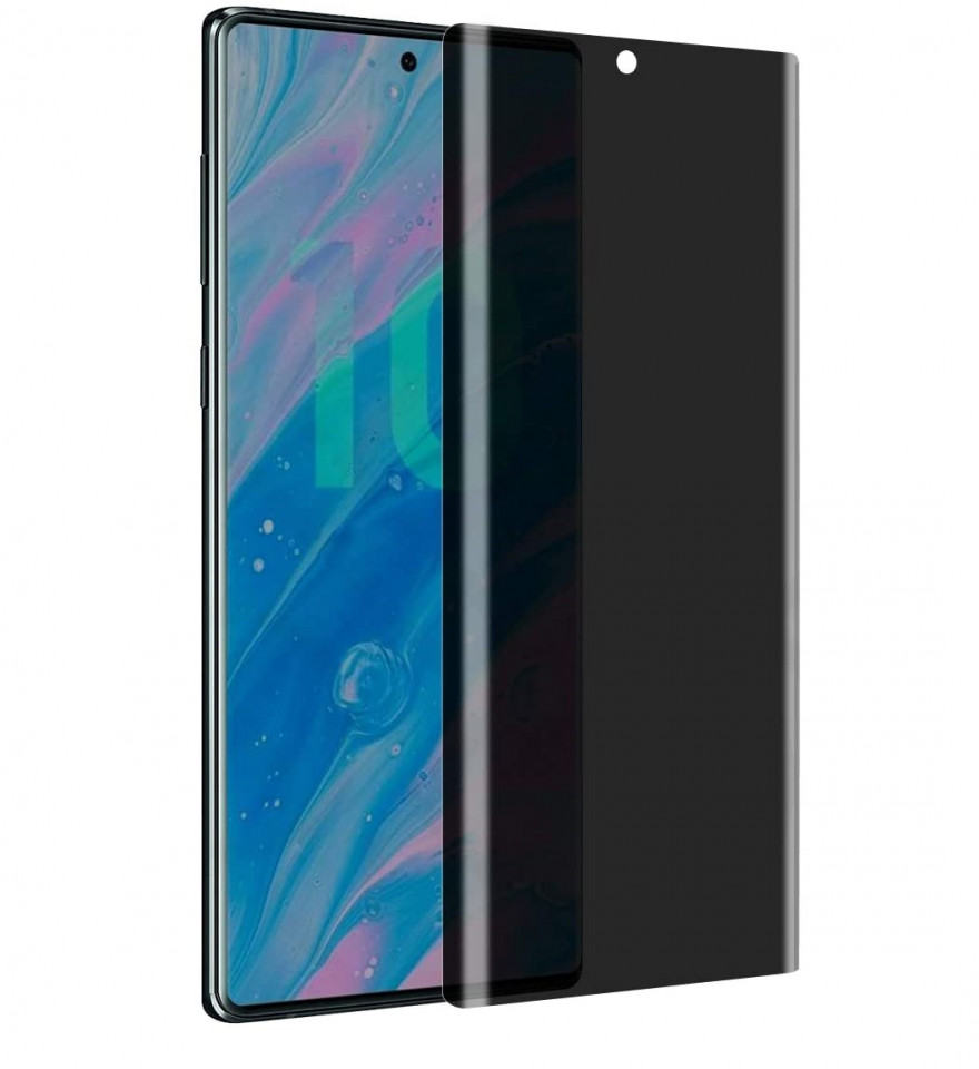 Folie de sticla Samsung Galaxy Note 10, Privacy Glass, folie securizata duritate 9H maggsm.ro imagine noua 2022