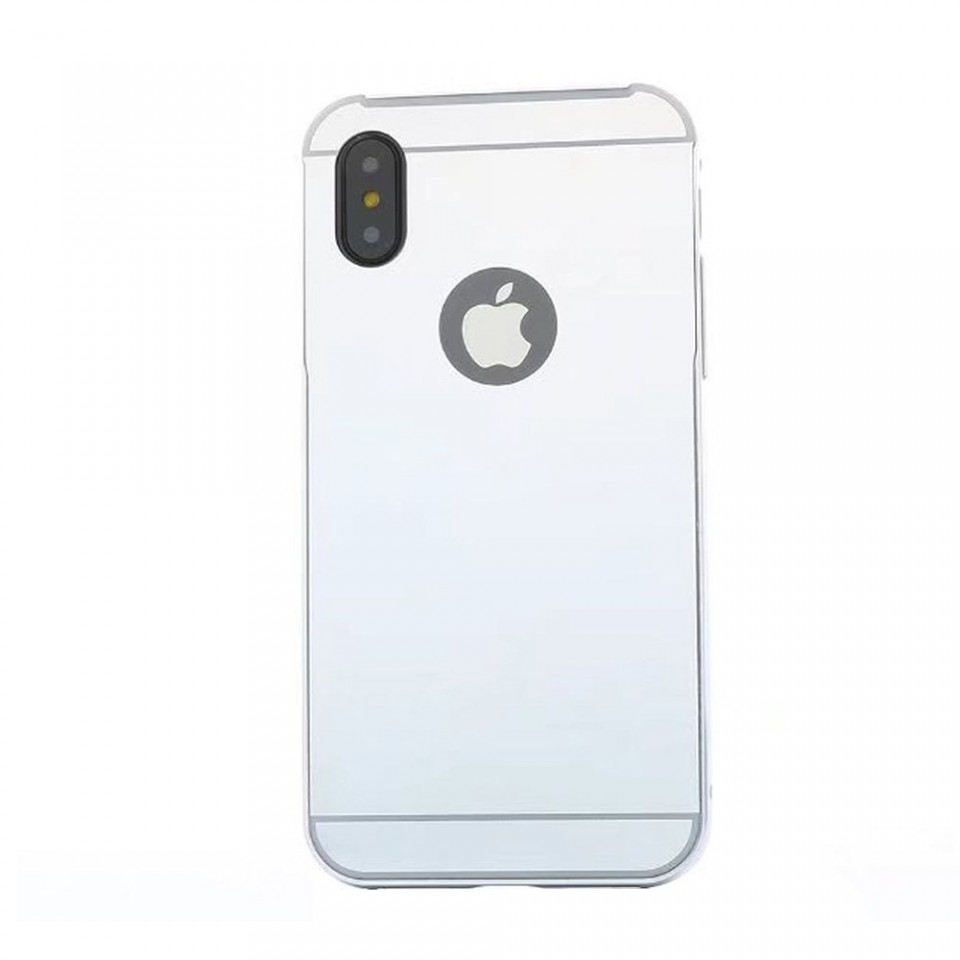 Husa Apple iPhone X, Elegance Luxury tip oglinda Argintiu maggsm.ro imagine noua 2022