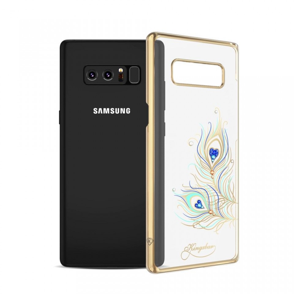 Husa Kingxbar pentru Samsung Galaxy Note 8 design Cristale Swarovski – Gold Kingxbar imagine noua 2022