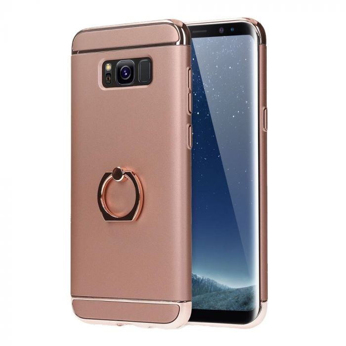 Husa Samsung Galaxy J5 2017, Elegance Luxury 3in1 Ring Rose-Gold