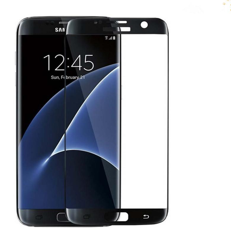 Folie de sticla Samsung Galaxy S7 Edge, Elegance Luxury margini curbate colorate Black maggsm.ro imagine noua 2022