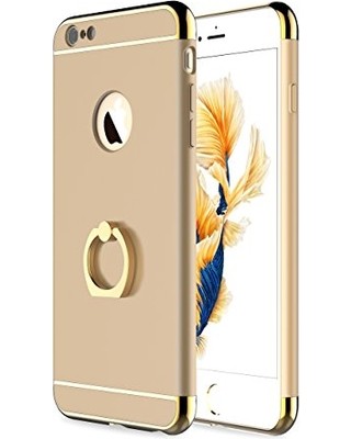 Husa Apple iPhone 8, Elegance Luxury 3in1 Ring Auriu maggsm.ro imagine noua 2022