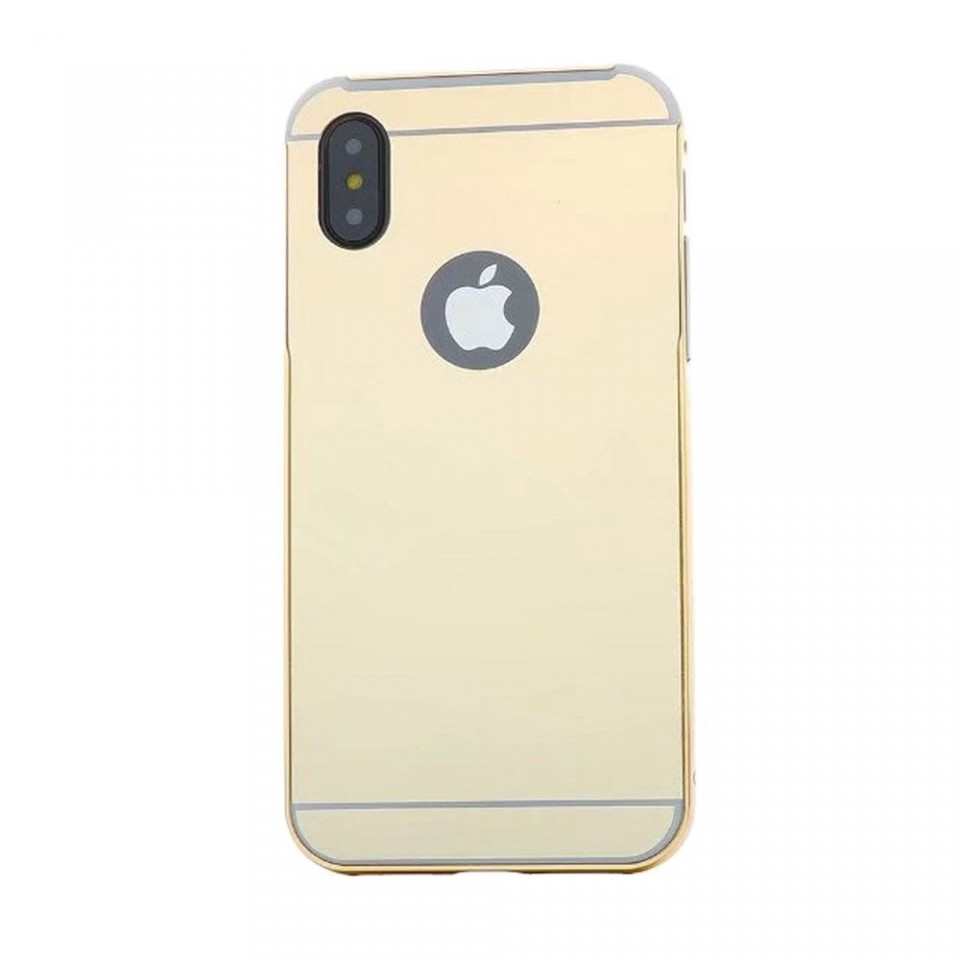 Husa Apple iPhone X, Elegance Luxury tip oglinda Auriu maggsm.ro imagine noua 2022