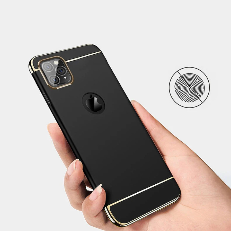 Husa Apple iPhone 11 PRO, Elegance Luxury 3in1 Black maggsm.ro imagine noua 2022