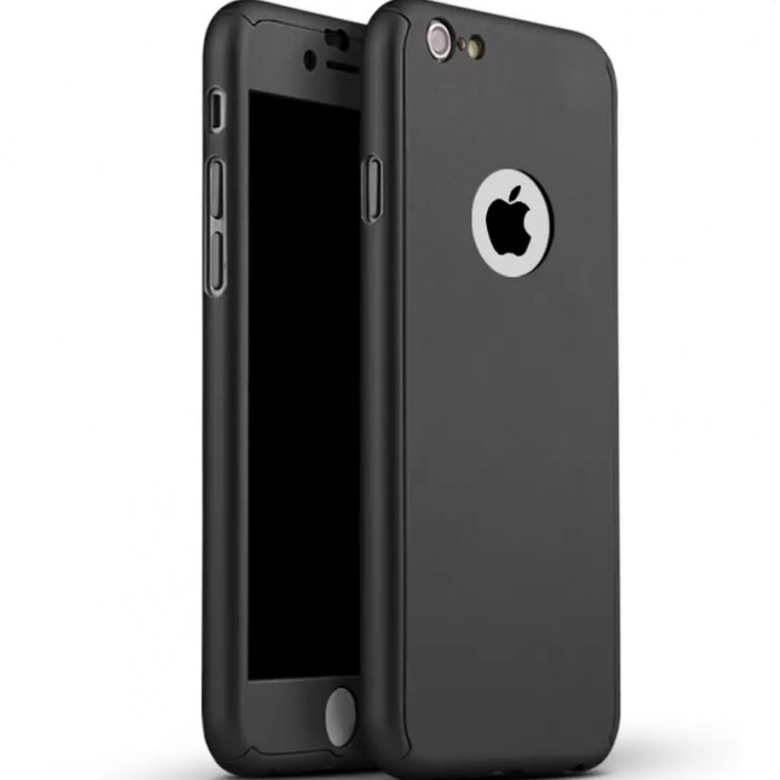 Husa Apple iPhone 6/6S, FullBody Elegance Luxury Black, acoperire completa 360 grade cu folie de sticla gratis maggsm.ro imagine noua 2022