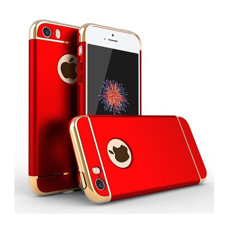 Husa Apple iPhone 7 Plus, Elegance Luxury 3in1 Red maggsm.ro imagine noua 2022