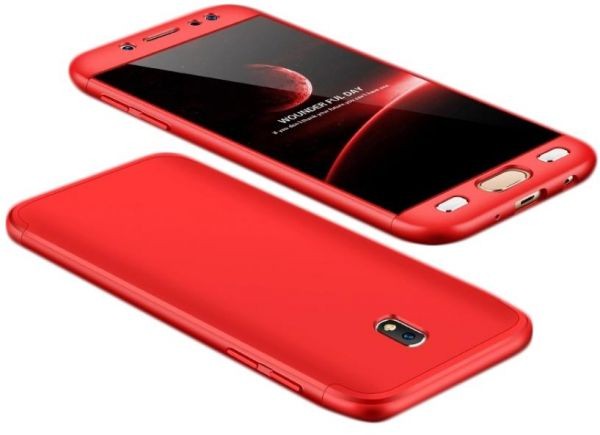 Husa Samsung Galaxy J7 2017, FullBody Elegance Luxury Red, acoperire completa 360 grade cu folie de sticla gratis maggsm.ro imagine noua 2022