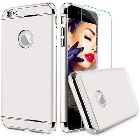Pachet husa Elegance Luxury 3in1 Ring Silver pentru Apple iPhone 7 Plus cu folie de sticla gratis maggsm.ro imagine noua 2022