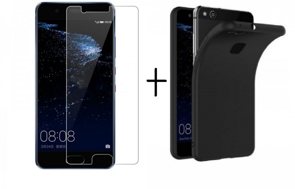 Pachet husa Elegance Luxury Slim Antisoc Black pentru Huawei P10 Lite cu folie de protectie gratis maggsm.ro imagine noua 2022
