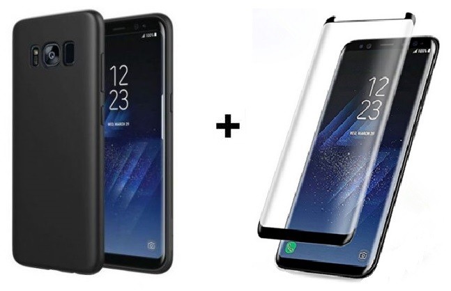 Pachet husa Elegance Luxury Slim Antisoc Black pentru Samsung Galaxy S8 plus cu folie de sticla mini Black gratis ! maggsm.ro imagine noua 2022