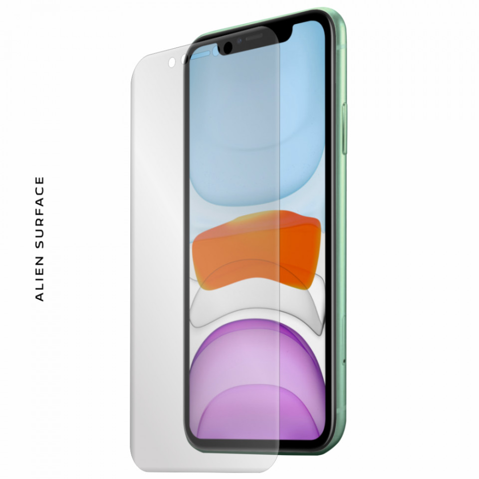 FOLIE ALIEN SURFACE HD, Apple iPhone 11, PROTECTIE ECRAN + ALIEN FIBER CADOU Alien Surface imagine noua 2022