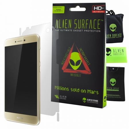 Folie Alien Surface HD, Huawei P9 Lite 2017, protectie spate, laterale + Alien Fiber cadou Alien Surface imagine noua 2022
