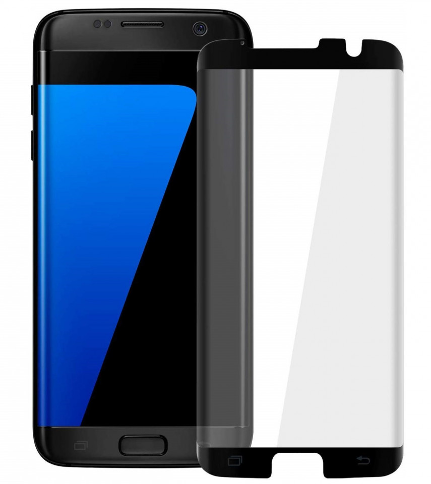 Folie de sticla Samsung Galaxy S7 Edge, Negru Case Friendly maggsm.ro imagine noua 2022