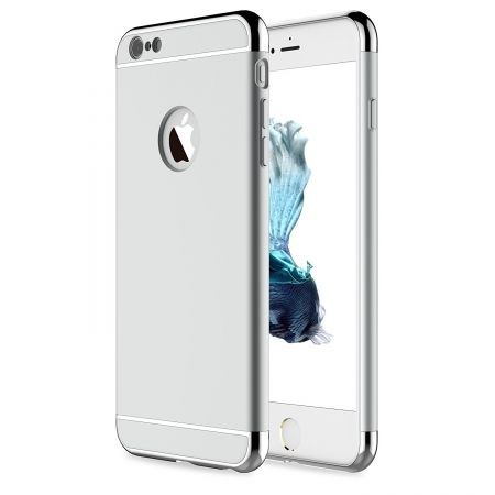 Husa Apple iPhone 8 Plus, Elegance Luxury 3in1 Argintiu maggsm.ro imagine noua 2022