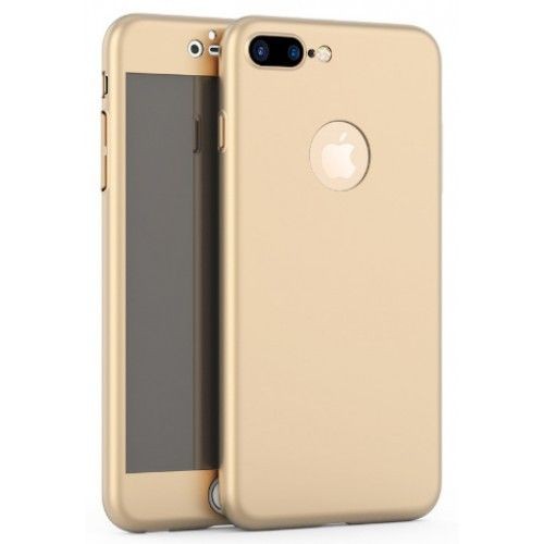 Husa Apple iPhone 8 Plus, FullBody Elegance Luxury Auriu, acoperire completa 360 grade cu folie de sticla gratis maggsm.ro imagine noua 2022